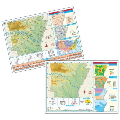Individual State Thematic Deskpad Maps