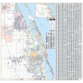 Indian River County Florida Wall Map