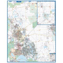West Volusia County FL Wall Map