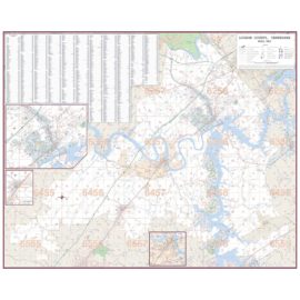 Loudon County TN Wall Map