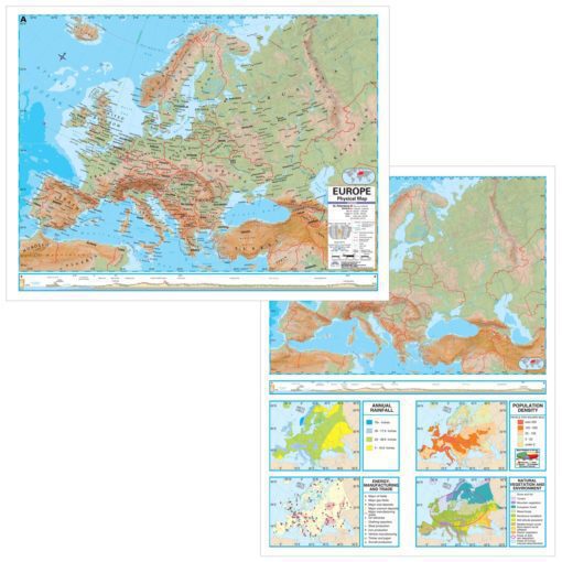 Europe Advanced Physical Deskpad Map