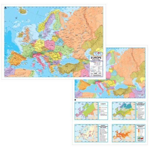 Europe Advanced Political Deskpad Map