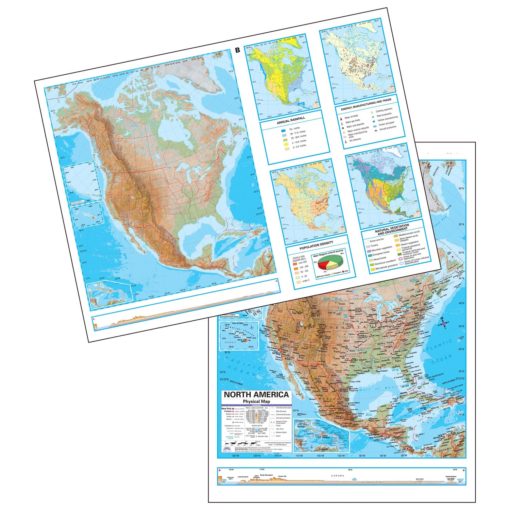 North America Advanced Physical Deskpad Map