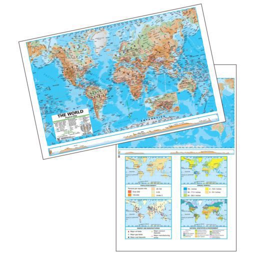 World Advanced Physical Deskpad Map