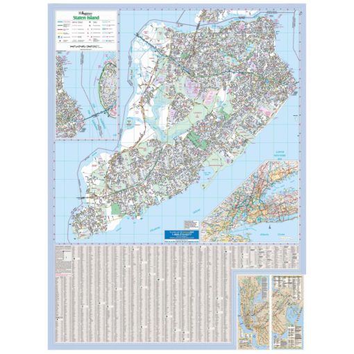 Richmond Co & Staten Island NY Wall Map