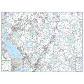 Westchester County NY Upper Wall Map