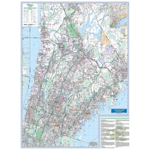 Westchester County NY Lower Wall Map