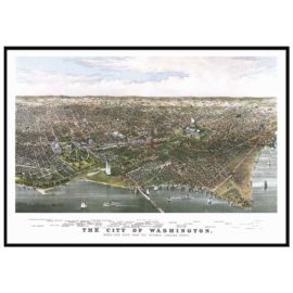 Washington DC 1880 Historical Print