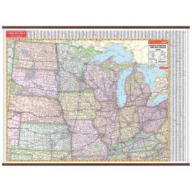 US North Central Wall Map