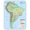 South America Large Shaded Relief Wall Map