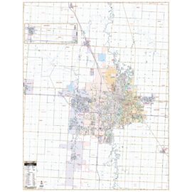 Fargo ND & Moorhead MN Wall Map