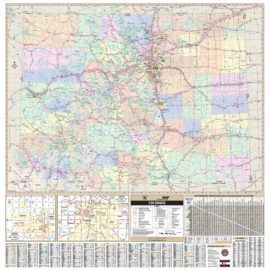 Colorado State Wall Map