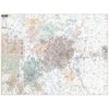 Greensboro High Point & Guilford Co NC Wall Map