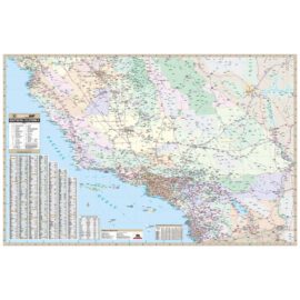 California State Southern Wall Map
