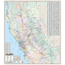 California State North Wall Map