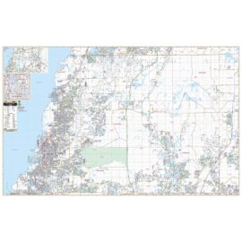 Pasco County FL West Wall Map