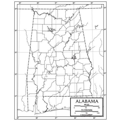 Individual State Outline Maps