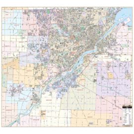 Toledo OH Wall Map
