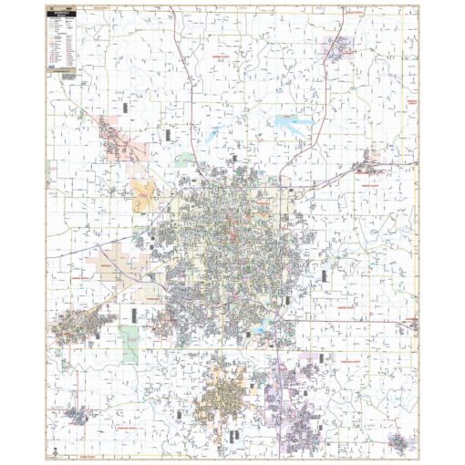 Springfield MO Wall Map