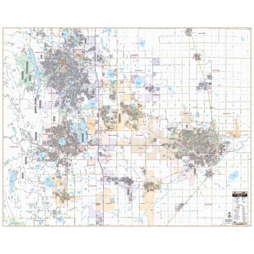Fort Collins & Greeley Co Wall Map
