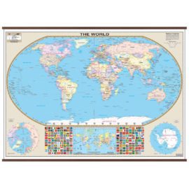 World Large Scale Wall Map