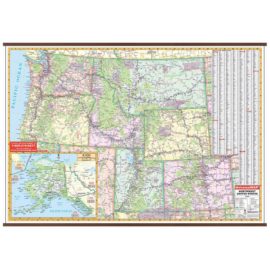 US North West Wall Map