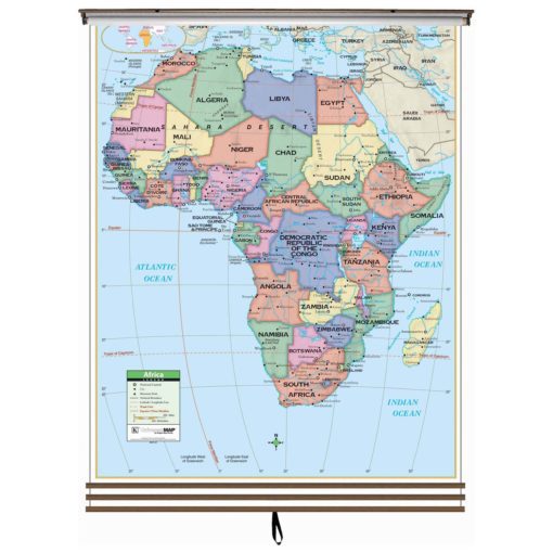 Eastern Hemisphere Primary 3-Map Wall Map Set