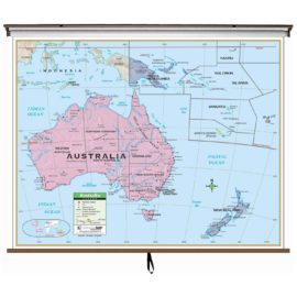 Australia Primary Wall Map