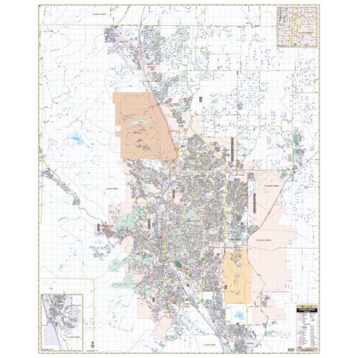 Colorado Springs Co Wall Map