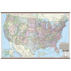 US Large Scale Wall Map