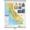 California Primary Thematic Wall Map