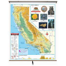 California Primary Thematic Wall Map