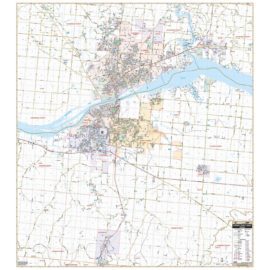 Florence/Muscle Shoals AL Wall Map