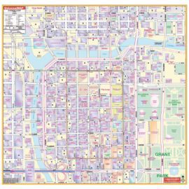 Chicago IL Loop Wall Map