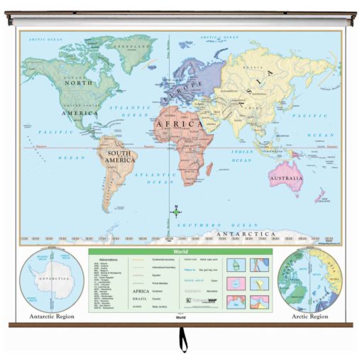World Beginner Wall Map