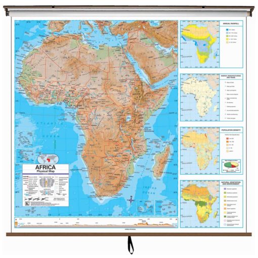 Africa Advanced Physical Wall Map