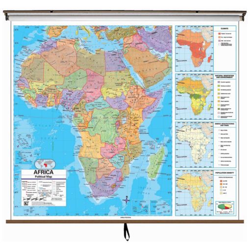 Africa Advanced Political Wall Map