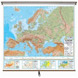 Europe Advanced Physical Wall Map