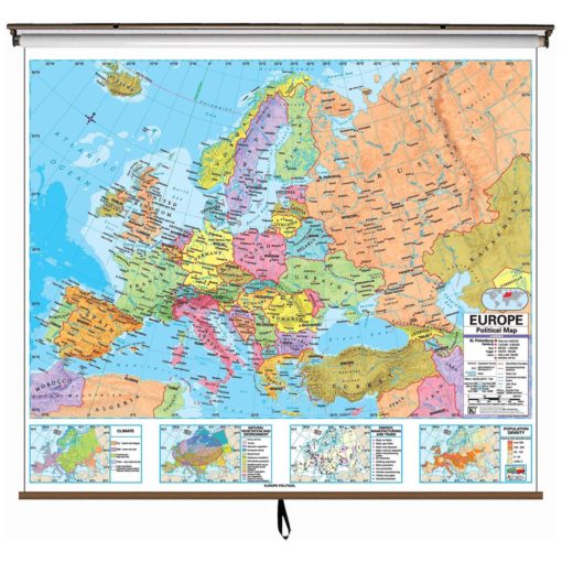 Europe Advanced Political Wall Map
