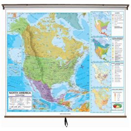 North America Advanced Political Wall Map