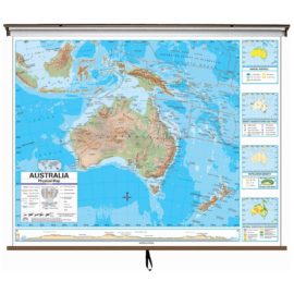 Australia Advanced Physical Wall Map