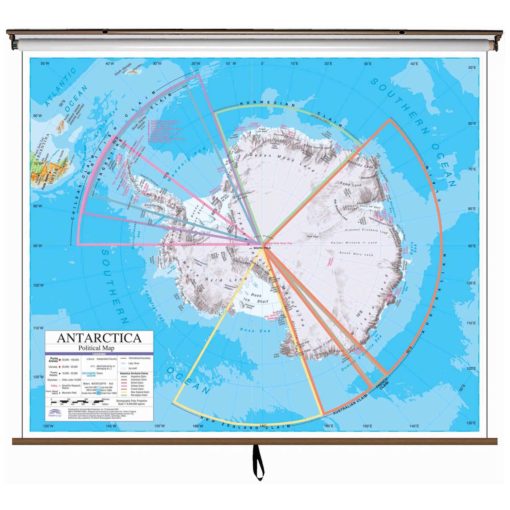 Antarctica Advanced Political Wall Map