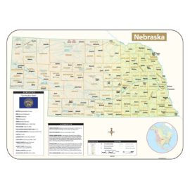 Nebraska Shaded Relief Map