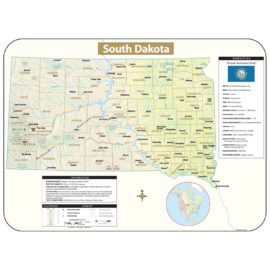 South Dakota Shaded Relief Map