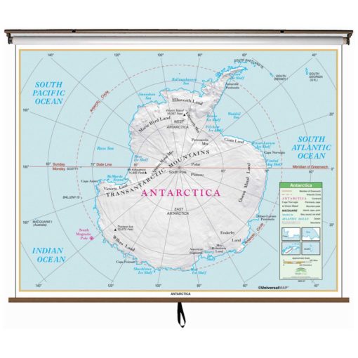 Antarctica Essential Wall Map