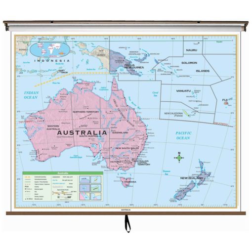 Australia Essential Wall Map