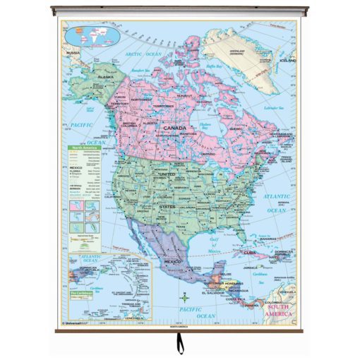 North America Essential Wall Map