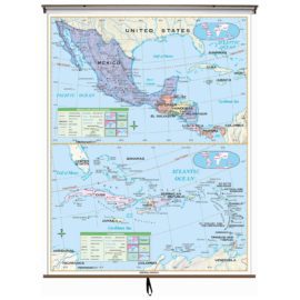 Central America Essential Wall Map