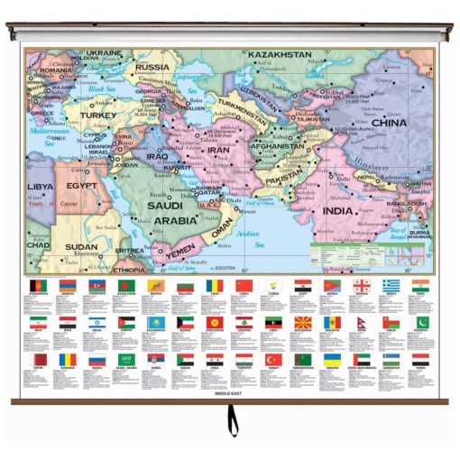 Middle East Essential Wall Map