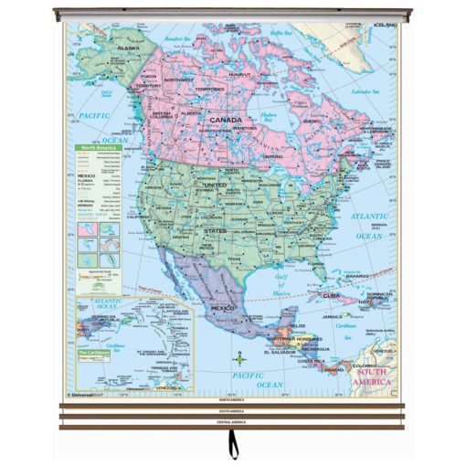 Western Hemisphere Essential 3-Map Wall Map Set